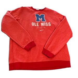 Nike Red Ole Miss Sweatshirt Large